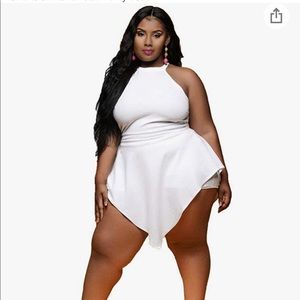 White shorts rompers